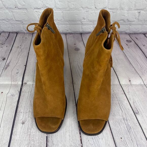 Frye Amy Side Ghillie Ankle Open Toe Booties Women's Size 10M - Picture 7 of 10